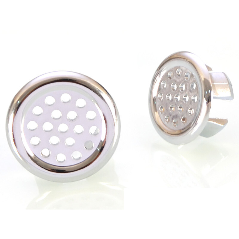 Bathroom Basin Sink Double Ring Hole Overflow Covers Chromed for Ceramic Sinks