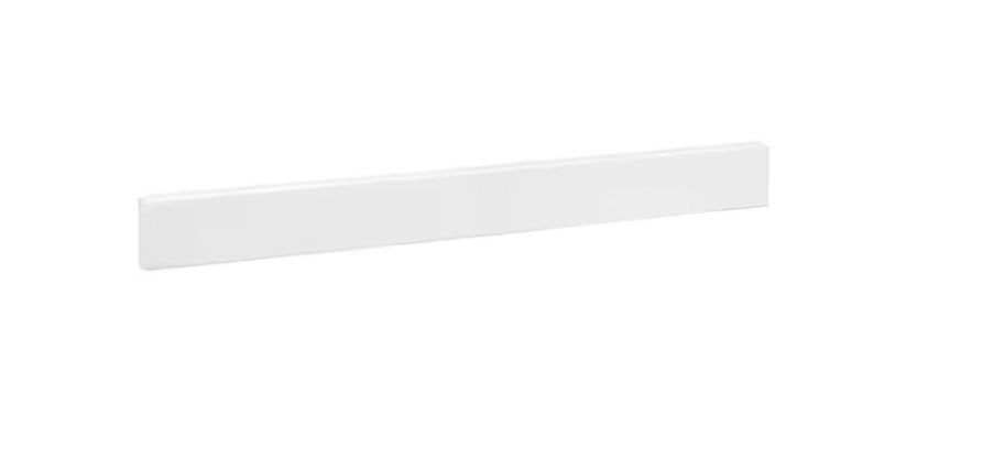24.5 In. W Cultured Marble Vanity Backsplash in White