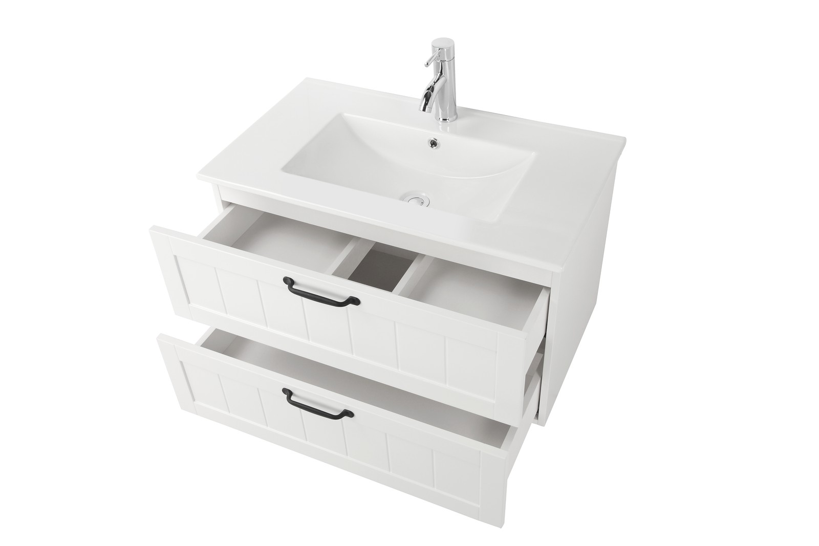 31.5″ Bathroom Vanity Cabinet with Sink Combo, Wall Mounted Floating Cabinet