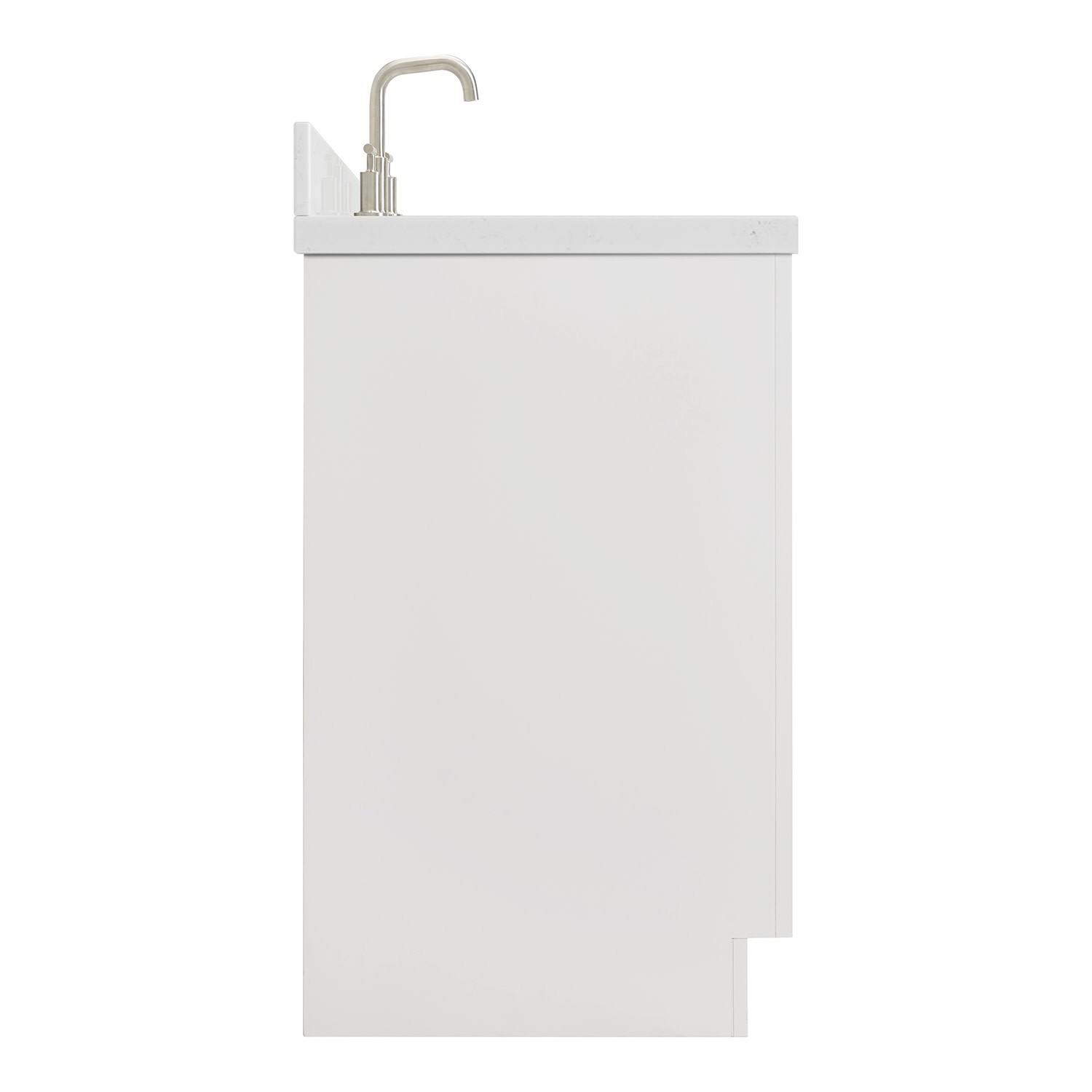 Ariel P37LWQRVO Milan 37″ – Warm White / Pure White Quartz Top / Brushed Nickel