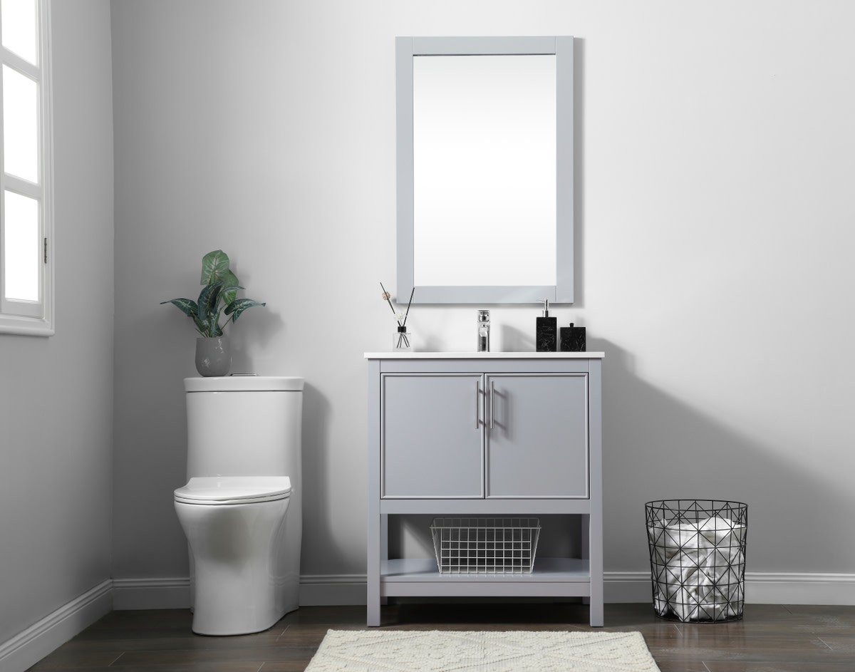 Elegant Lighting VF26630 Everett 30″ – White