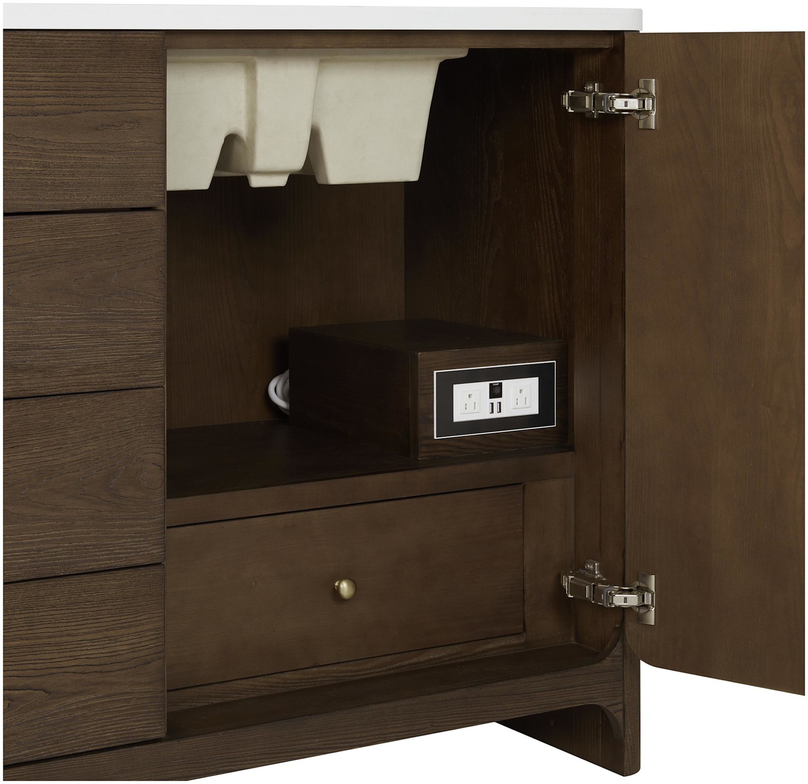 James Martin Vanities D125-V72-WSFR Gracyn 72″ – Sable