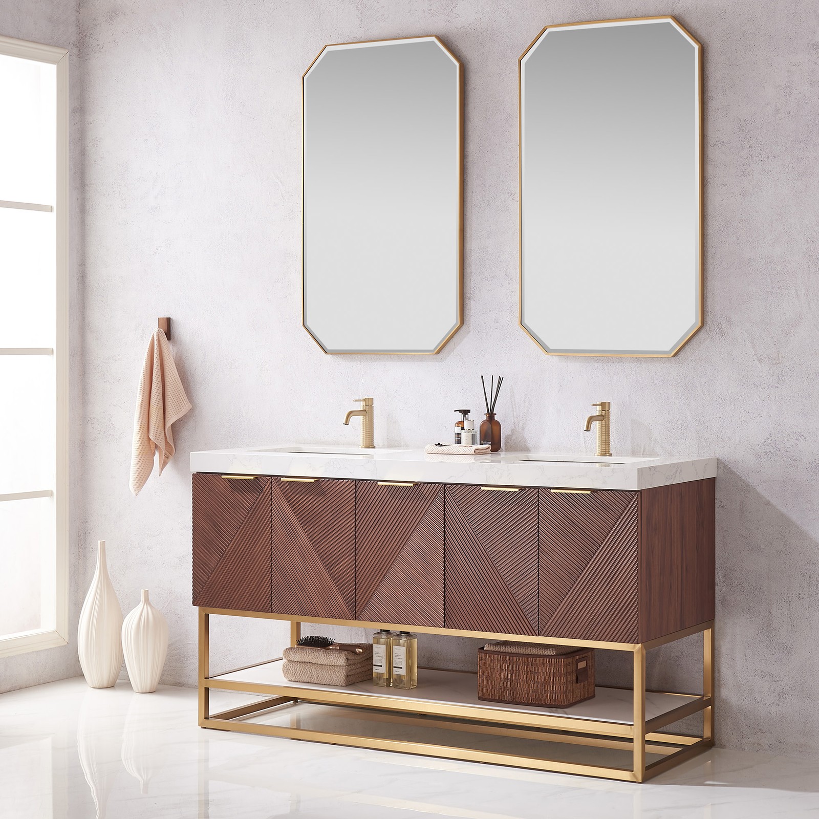 Miseno MV-MAHO60DG-GWT Mahon 60″ – North American Deep Walnut