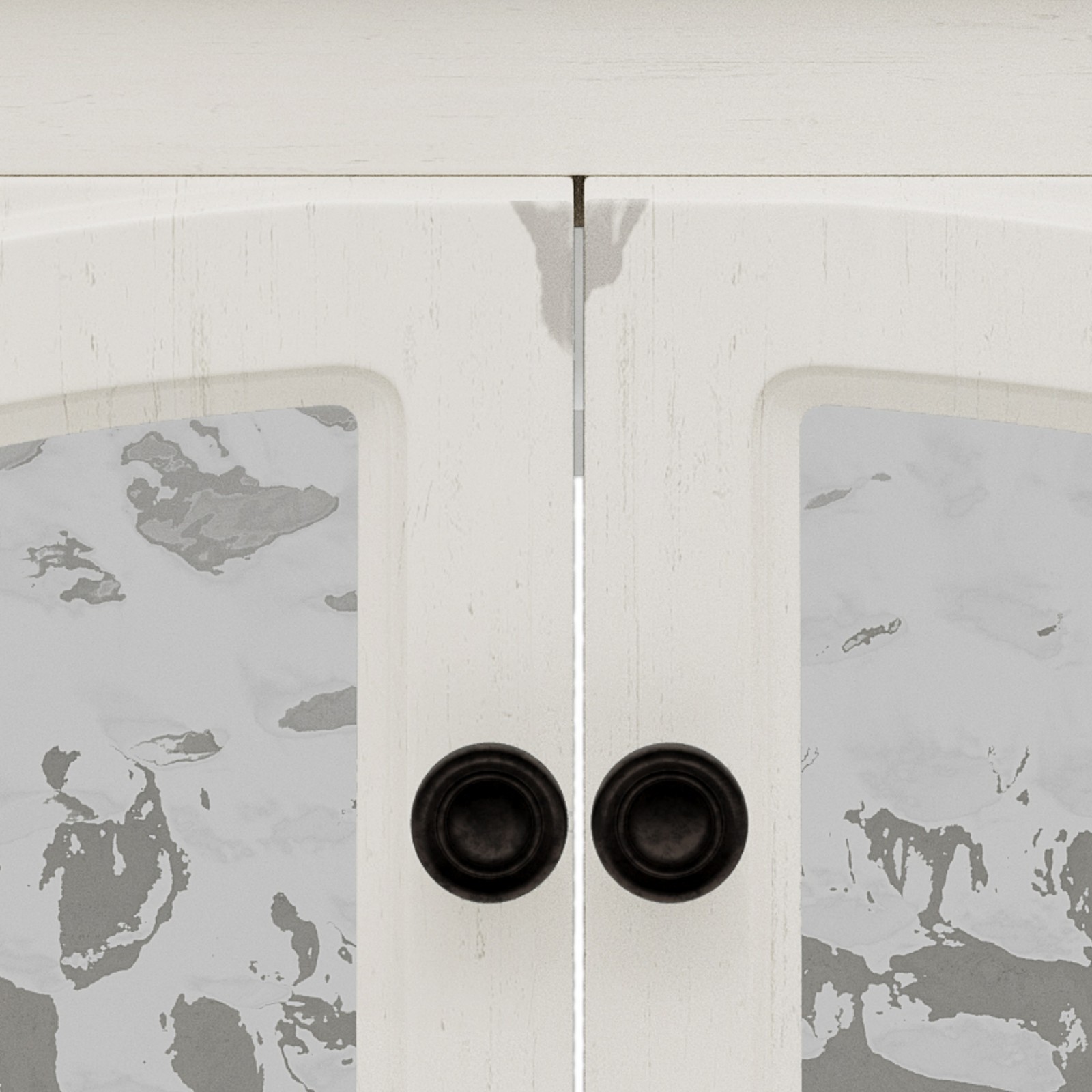 Farmhouse Bathroom Vanity with Ceramic Sink，Storage Cabinet w/Soft-Closing Doors