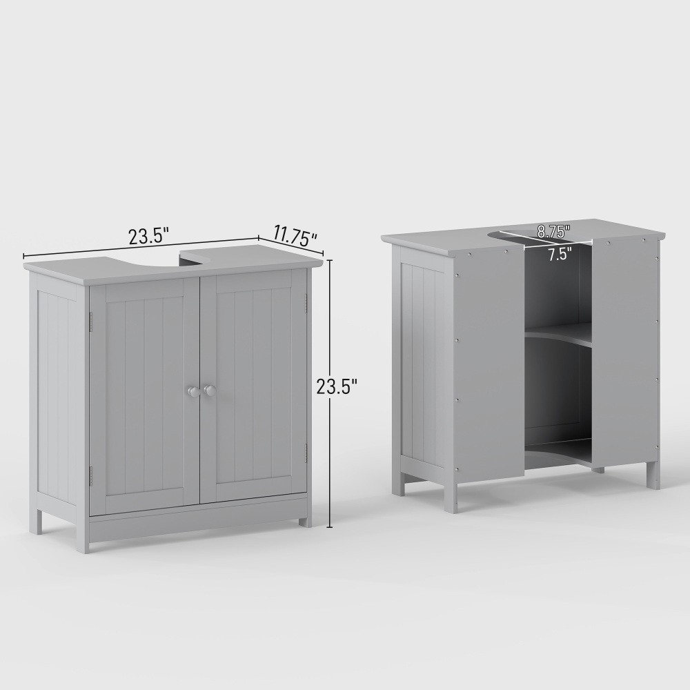 Bathroom Storage Cabinet – Under Sink 2 Doors No Bathroom Basin