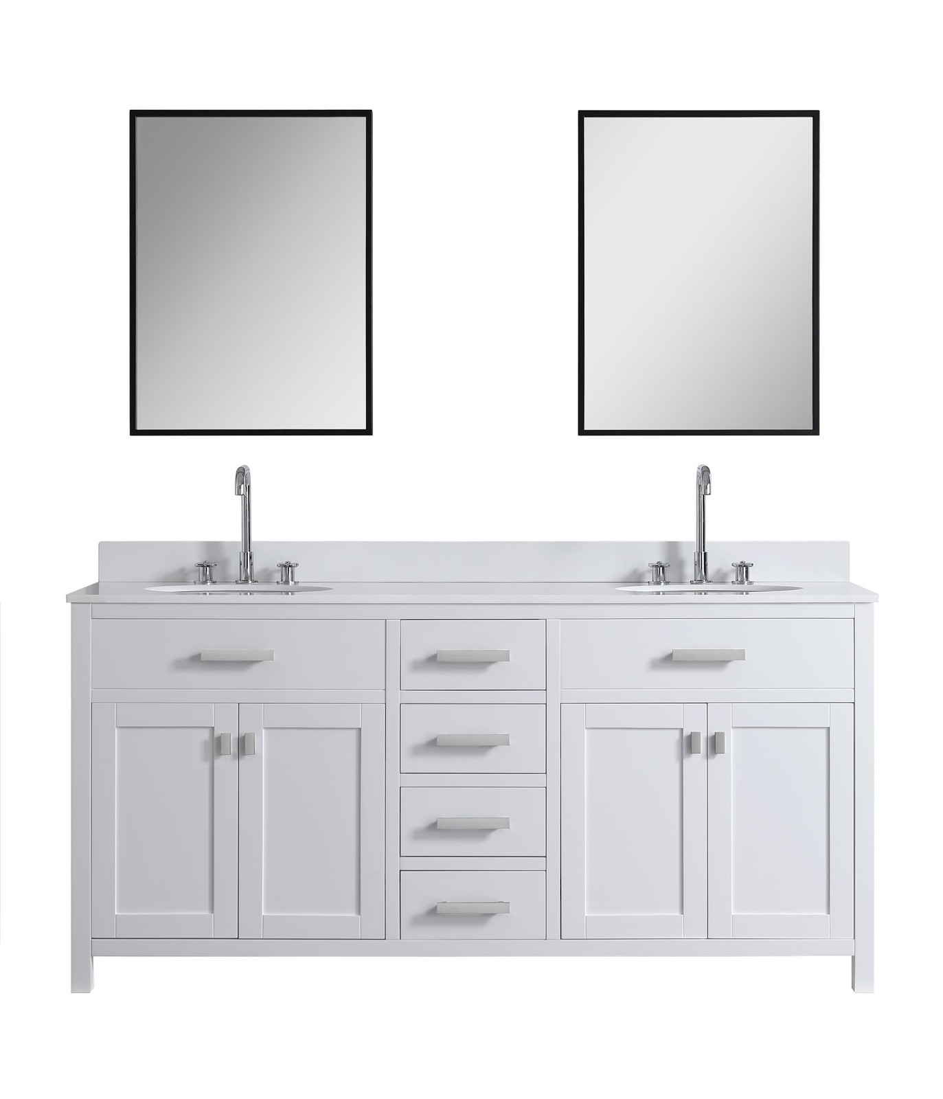 Design Element London 72″ Vanity Base Only in White