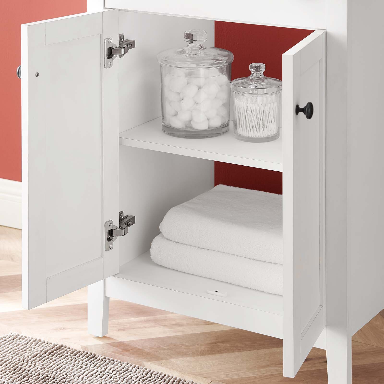Modway Nantucket 24″ Bathroom Vanity With Sink in White Black