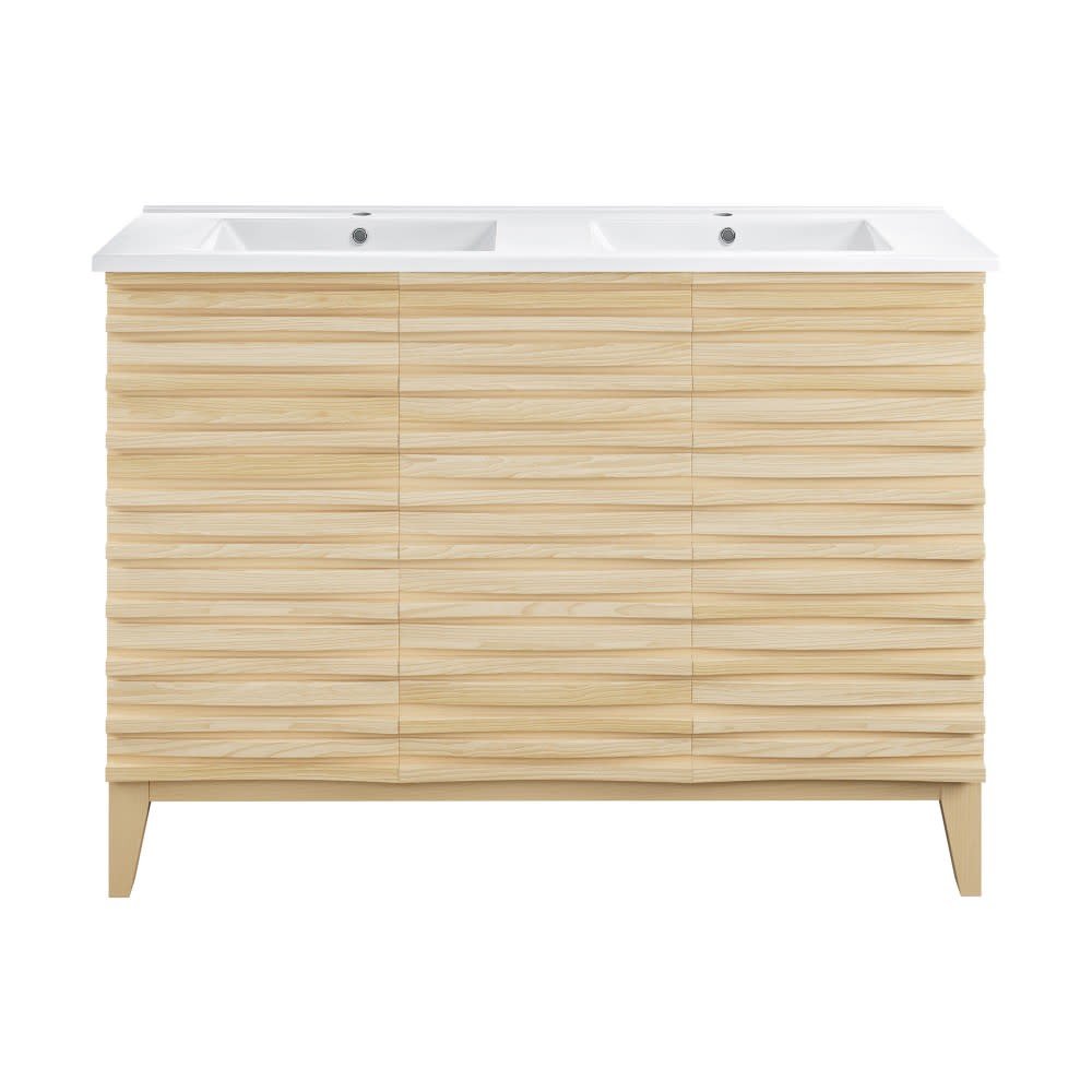 Swiss Madison SM-BV557D Cascade 48″ – Black Oak / White