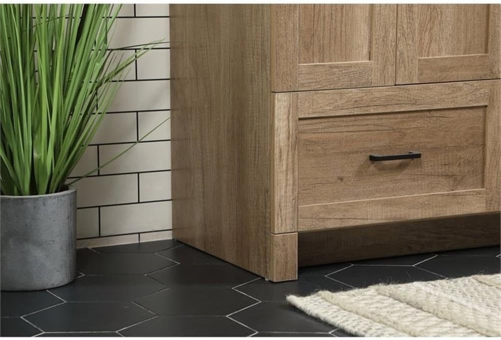 Elegant Kitchen and Bath – VF2832NT – Single Bathroom Vanity in Natural Oak