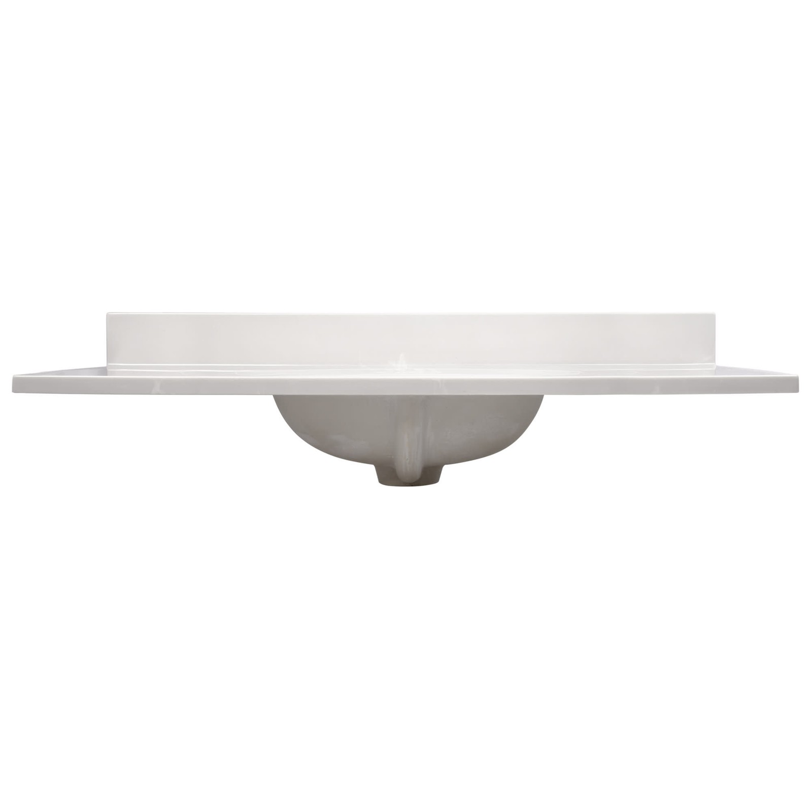 Design House 586164 43″ Cultured Marble Vanity Top – White