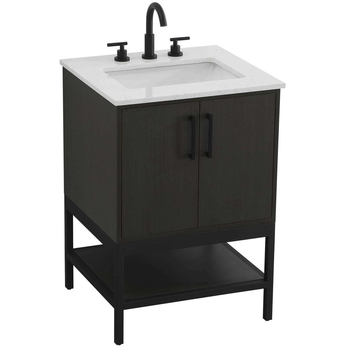 Elegant Lighting VF60724MMB Lennox Vanity Mocha Brown