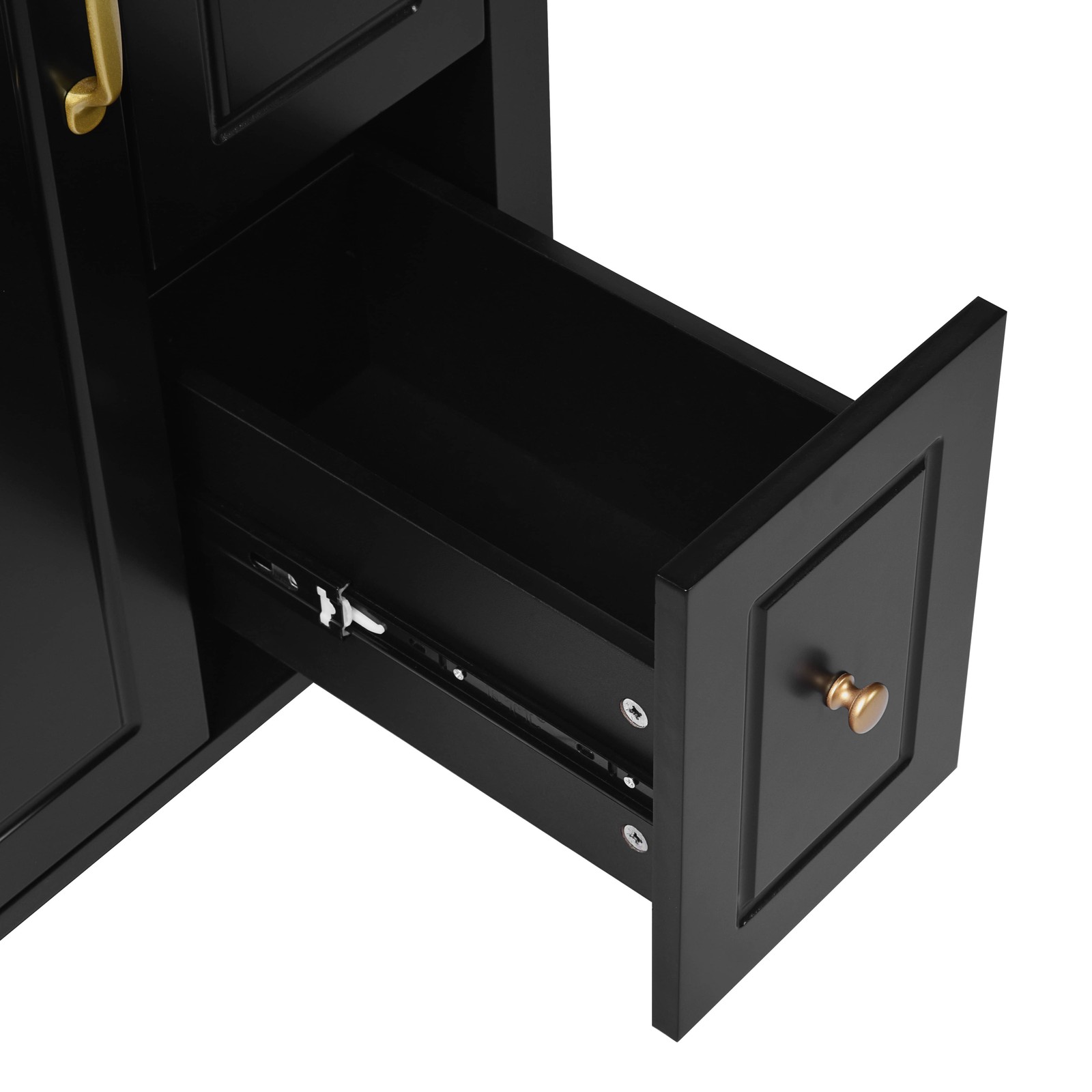 24″ Bathroom Vanity with Ceramic Sink, Modern Storage Cabinet w/Soft Close Door