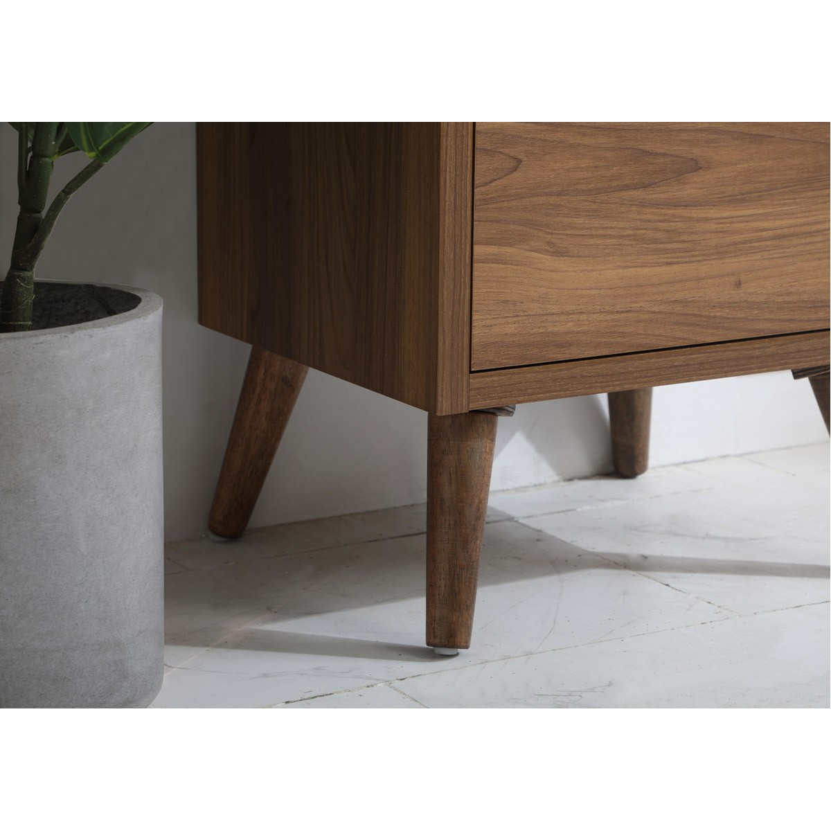 Elegant Lighting VF41018WB Boise Vanity Walnut Brown and Black