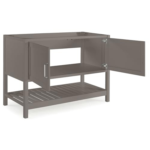 Bennet 48 Inch Bathroom Vanity – Freestanding Cabinet 48 Inch Vanity Grey