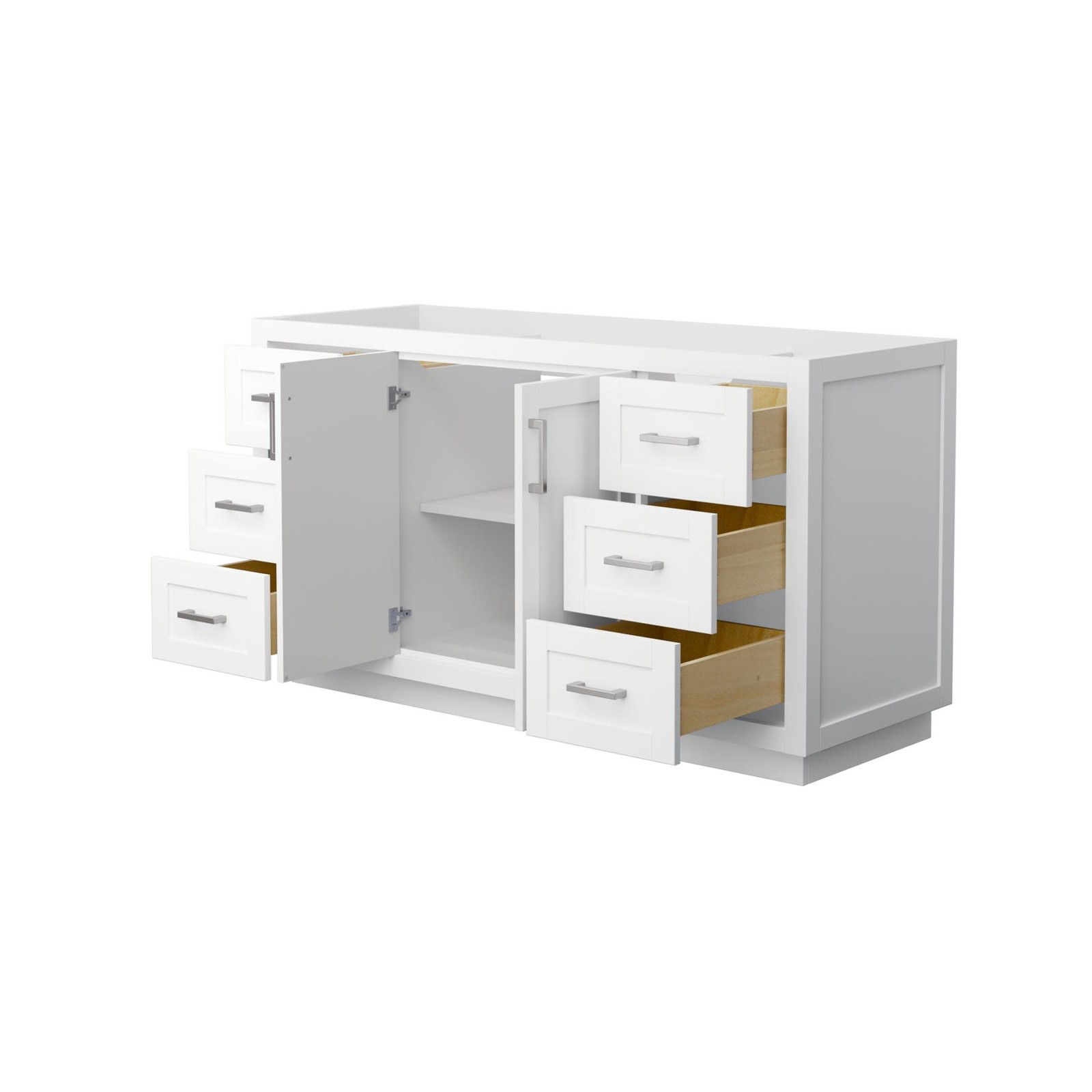 Wyndham Collection WCF2929-60S-CX-MXX Miranda 60″ Single – White / Brushed Gold