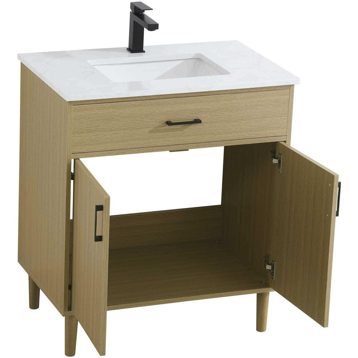 Elegant Lighting VF25030MHB Chandler Vanity Honey Brown
