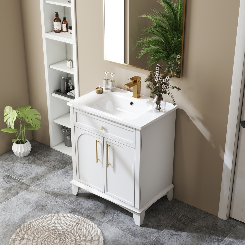 27.8″ White Ceramic Basin, Only Ceramic Sink, Without Cabinet