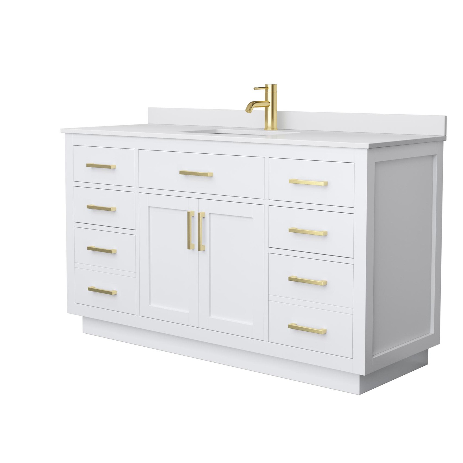 Wyndham Collection WCG262660S-VCA-UNSMXX Beckett TK 60″ – Dark Blue / Carrara