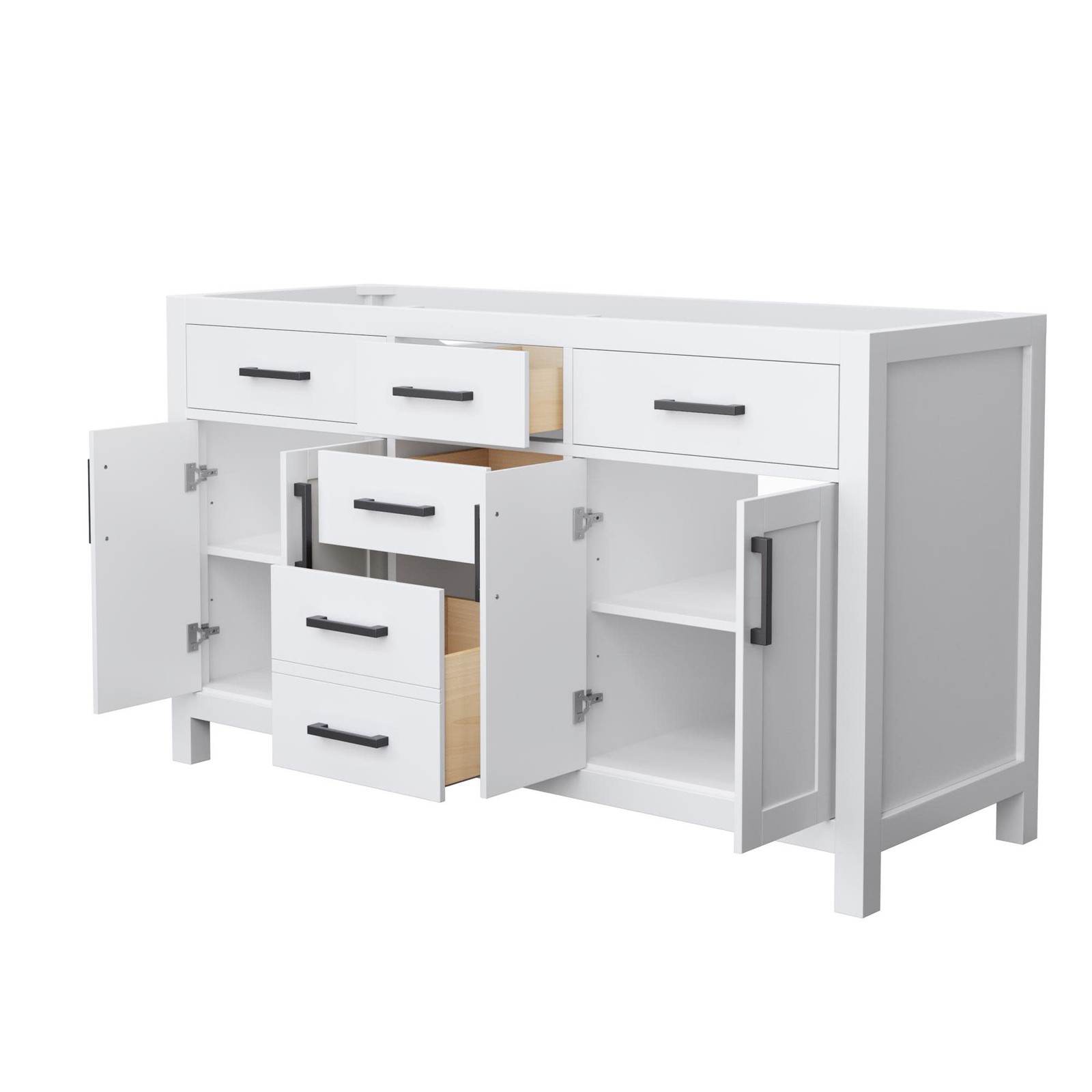 Wyndham Collection WCG242460D-CX-MXX Beckett 59″ Double – Dark Gray / Matte