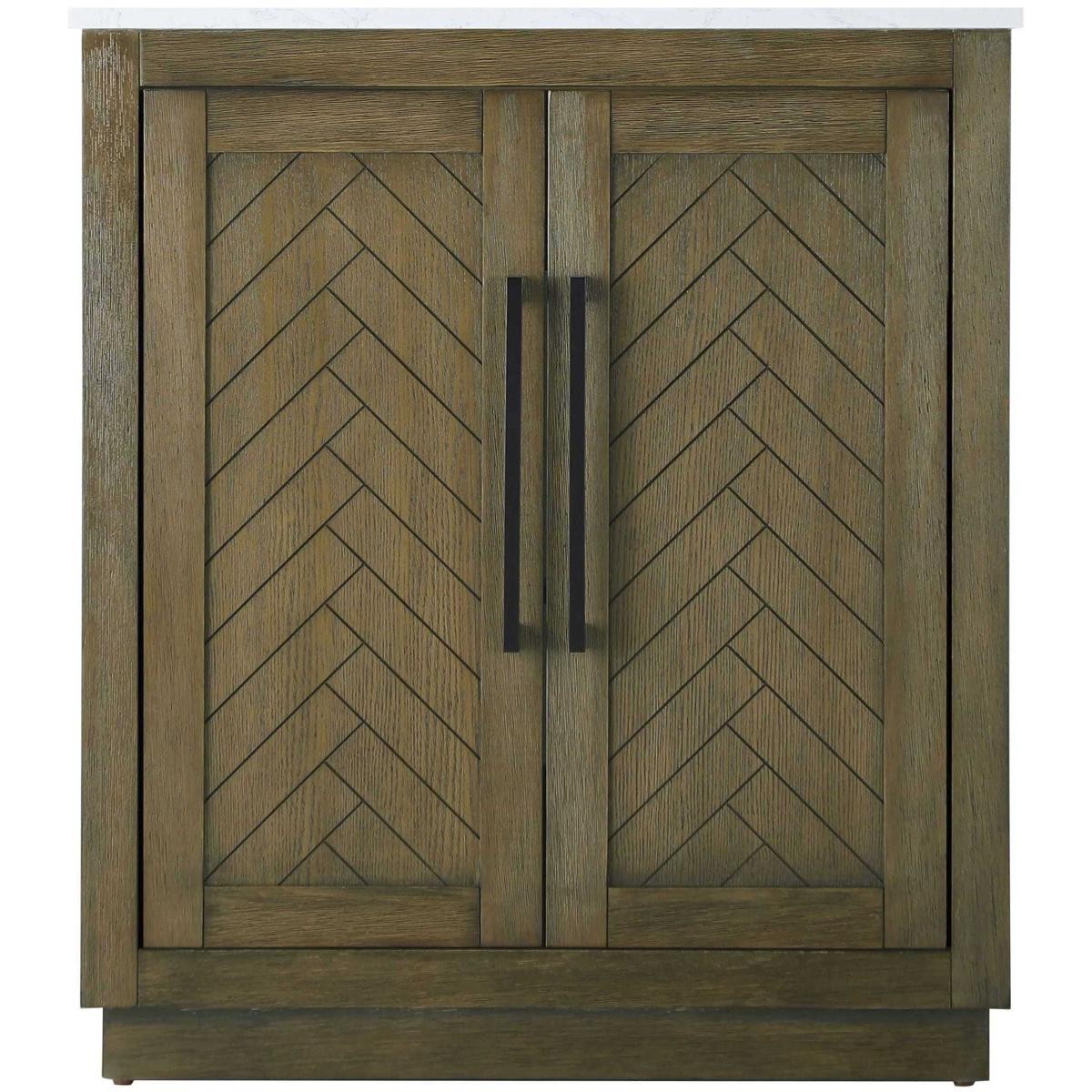 Elegant Lighting VF29030HO Chase 30 X 34 inch Hazel Oak Bathroom Vanity Cabinet