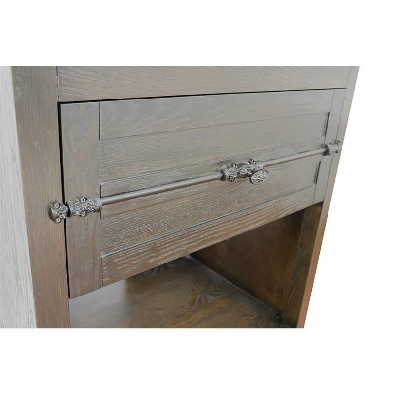 Plantation 30″ Single Solid Wood Vanity in Brown Ash (Cabinet Only)
