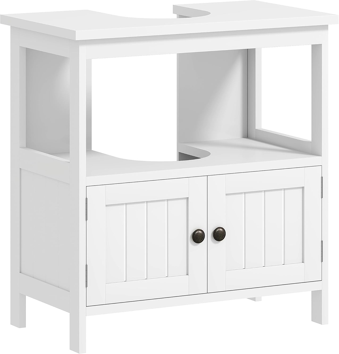 Pedestal Sink Storage Cabinet Bathroom Under Sink Cabinet W/ 2 Doors & Open