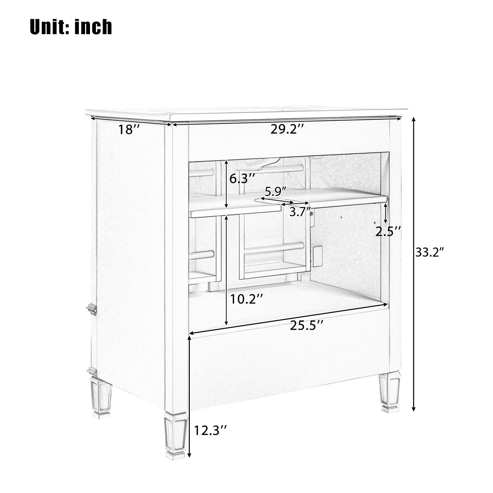 30″ Bathroom Vanity with Ceramic Sink, Green, Soft-Close Door & Drawer