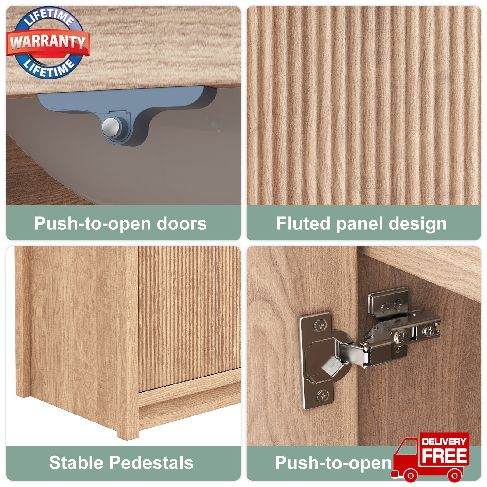 47.3″ Bathroom Vanity Set Storage Cabinet with Ceramic Sink Combo us STOCK