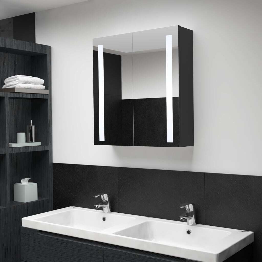 LED Bathroom Mirror Cabinet 24.4″x5.5″x23.6″