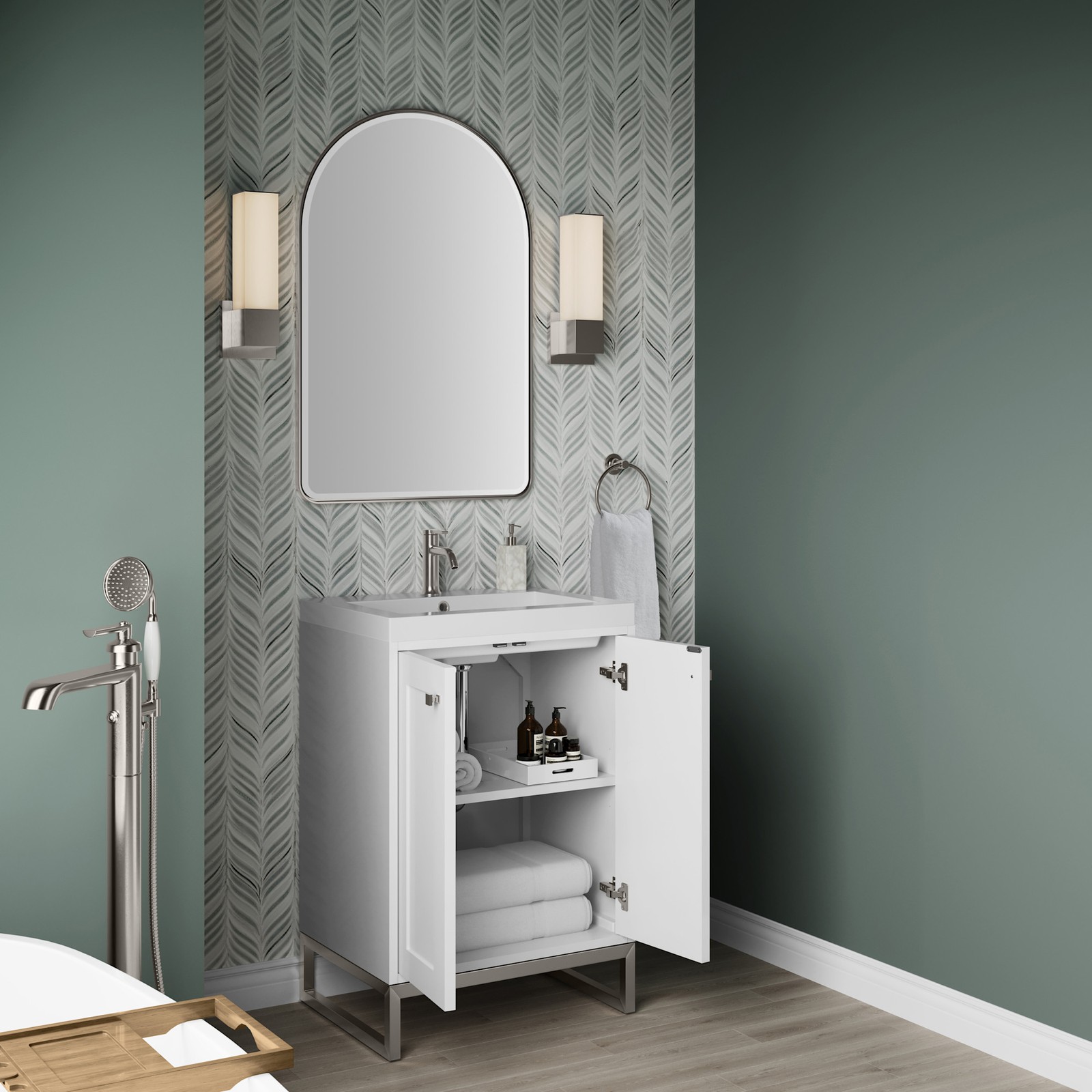 James Martin Vanities 533V24BNKWG Chianti 24″ – White