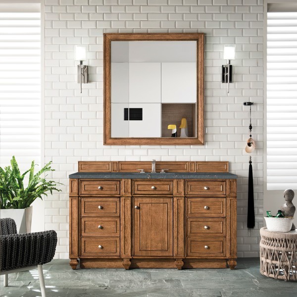 60″ James Martin Bristol 157-V60S-SBR-3PBL Parisien Bleu Silestone Single Vanity