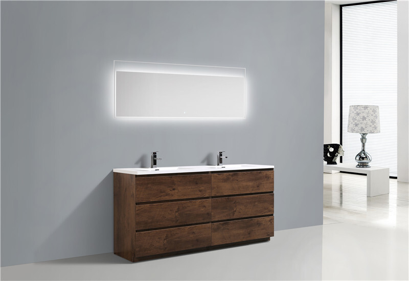 ANGELES 84″ FREESTANDING BATH VANITY WITH DOUBLE REINFORCED ACRYLIC SINKS