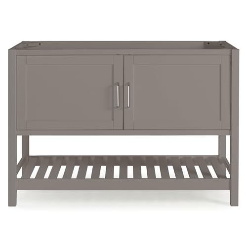 Bennet 48 Inch Bathroom Vanity – Freestanding Cabinet 48 Inch Vanity Grey