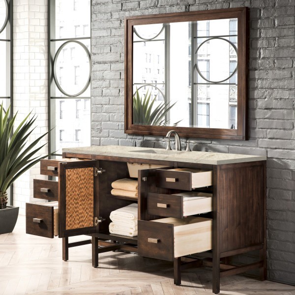 60″ James Martin Addison E444-V60S-MCA-3TJR Vanity Cabinet 3CM Tajnar Eclos Top