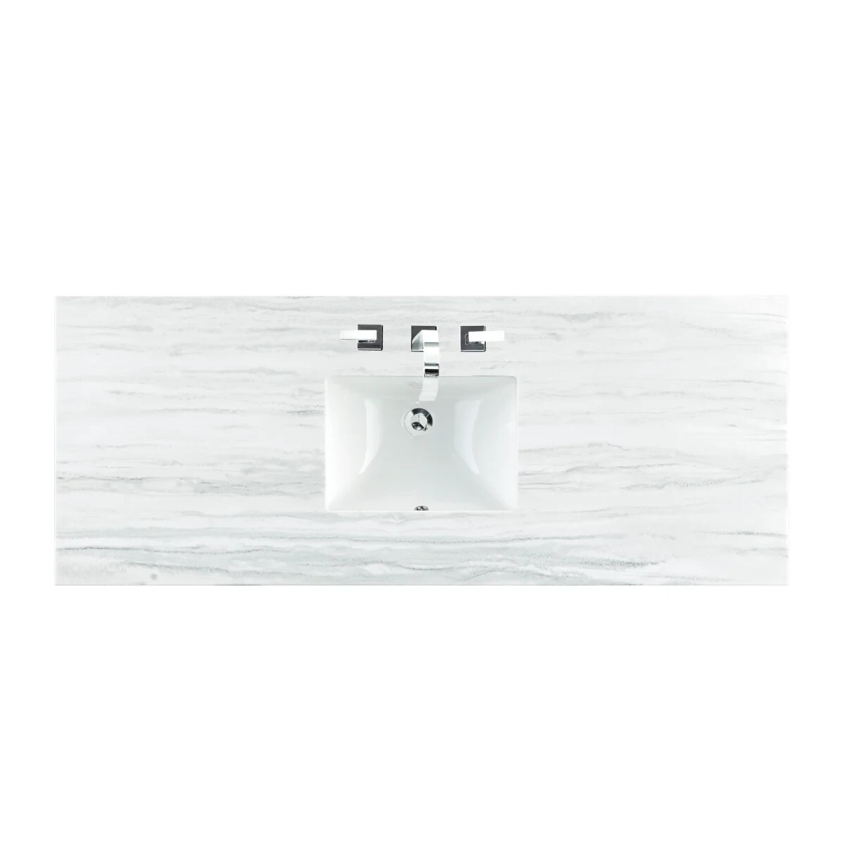 James Martin Vanity E444-V60S-MCA & Arctic Fall Solid Top, Exclude Sink & Faucet