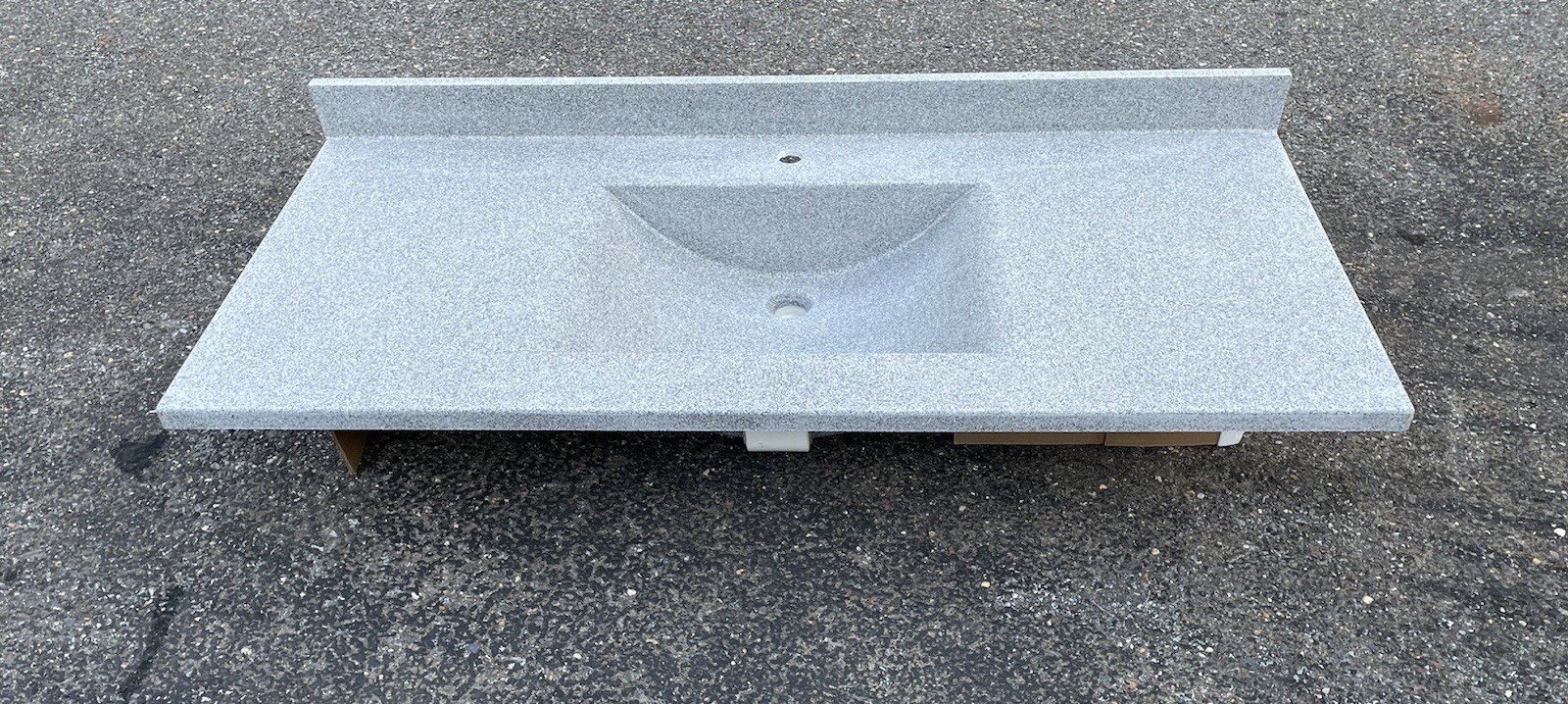 NEW Swanstone CV-2249 Contour VANITY TOP GRAY GRANITE – SOLID COLOR – 49” X 22”
