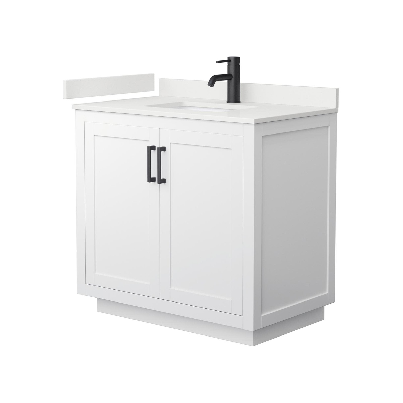 Wyndham Collection WCF292936S-QTZ-UNSMXX Miranda 36″ – Dark Gray / Giotto Quartz