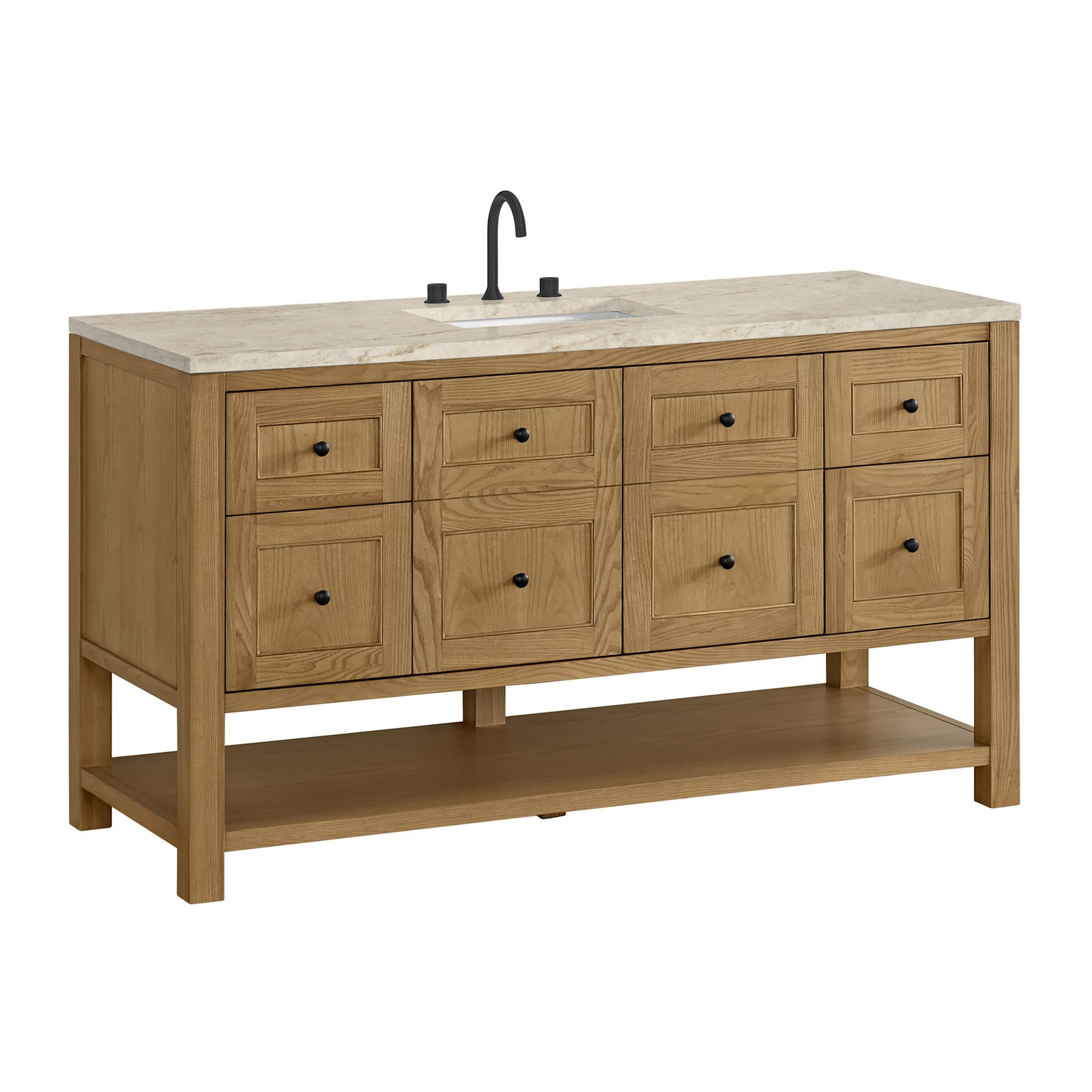 James Martin Vanities 330-V60S-3TJR Breckenridge 60″ – Smokey Celadon