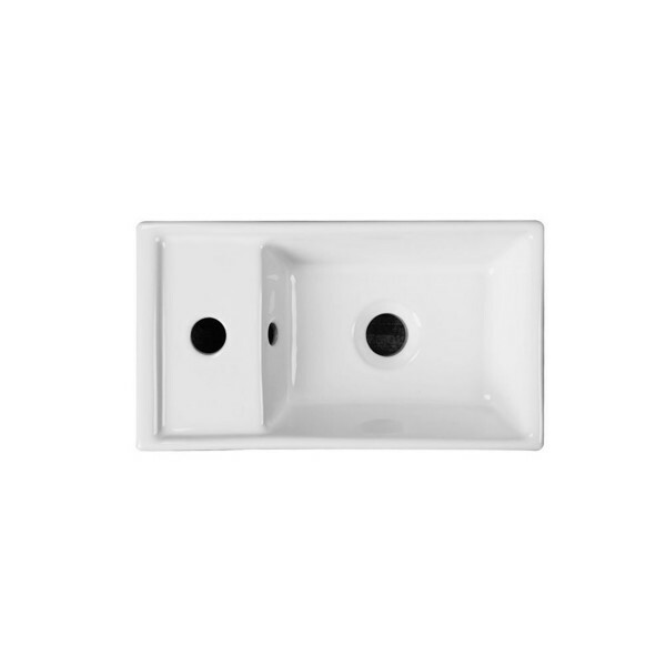 keen 16″ Wall Hung Bathroom Vanity with Reversible Ceramic Top,made by GB Canada