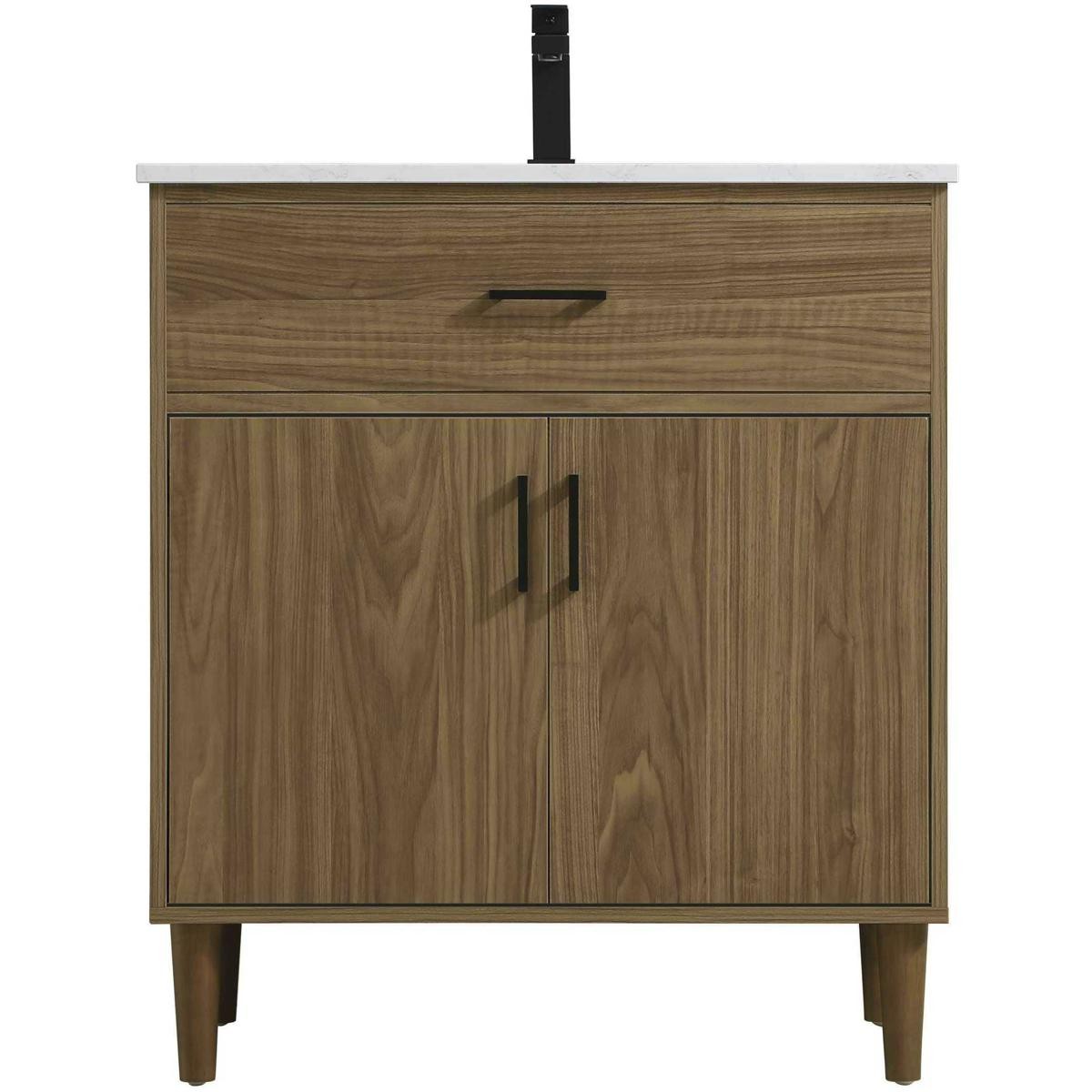 Elegant Lighting VF25030WB Chandler Vanity Walnut Brown