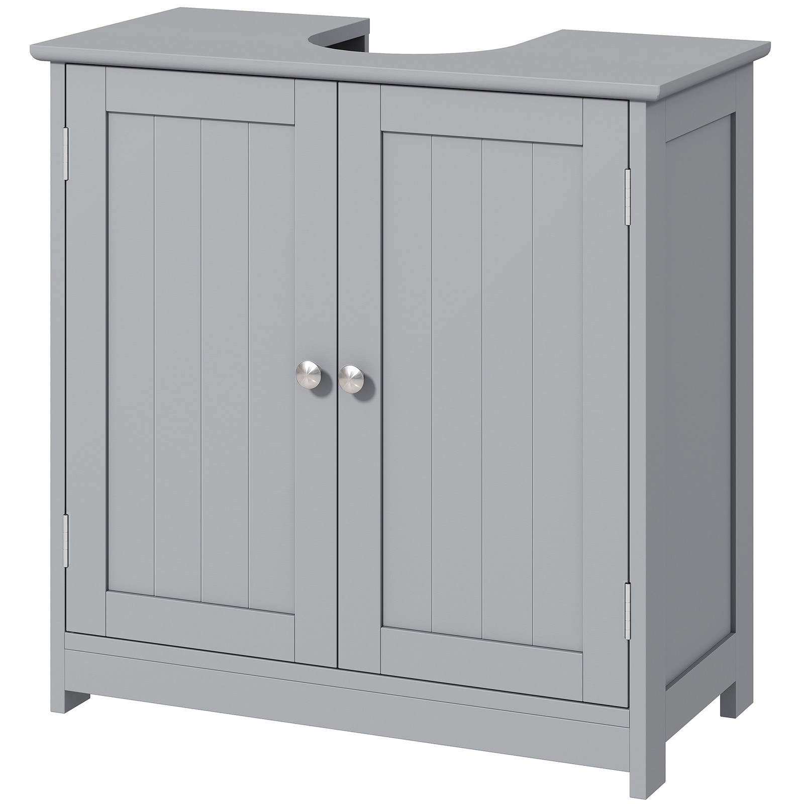 Pedestal Sink Storage Cabinet, Sink Bathroom Cabinet, Gray