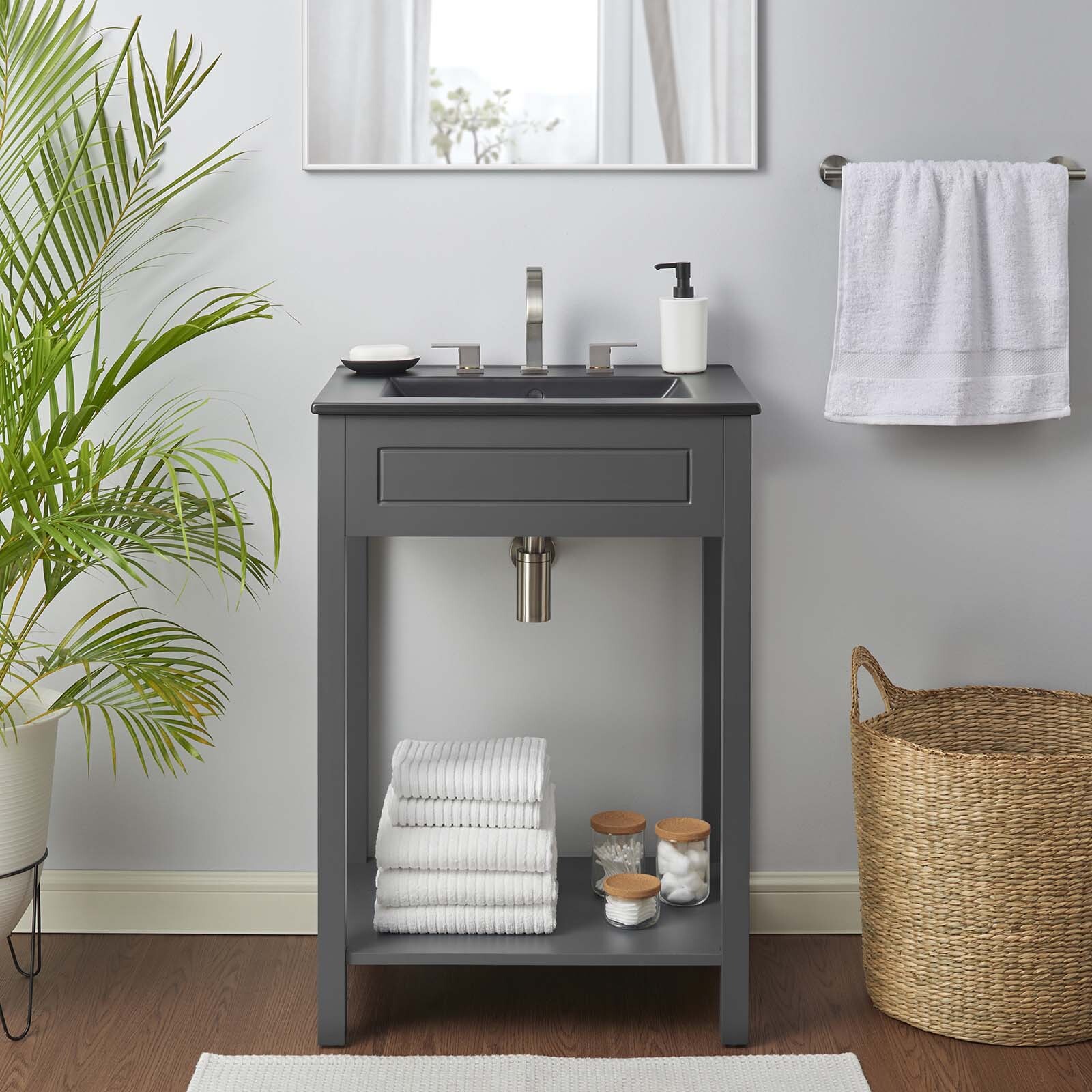 Modway Altura 24″ Bathroom Vanity in Gray Black