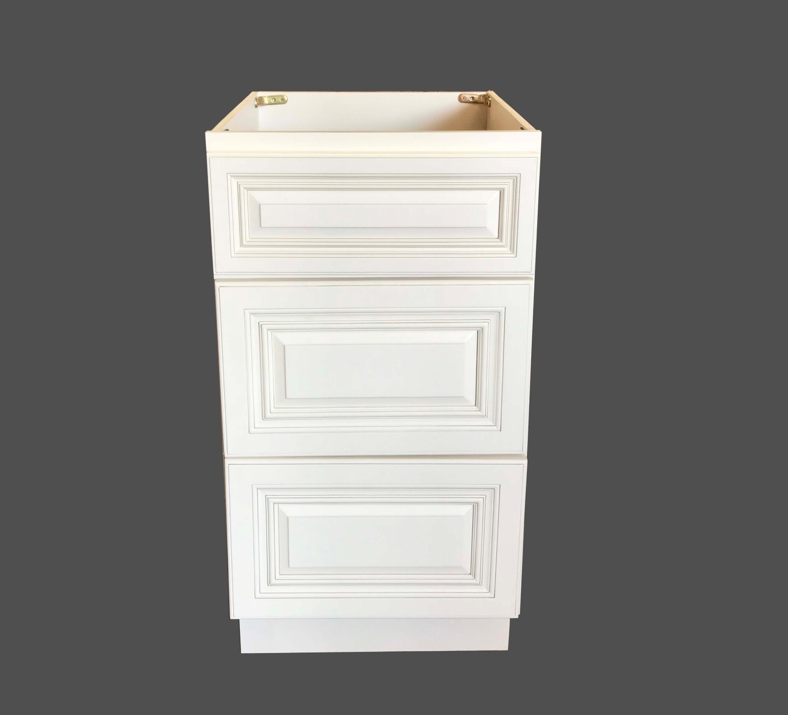 3 Drawers Antique White Bathroom Vanity Base Cabinet solid wood 12″ 15″ 18″