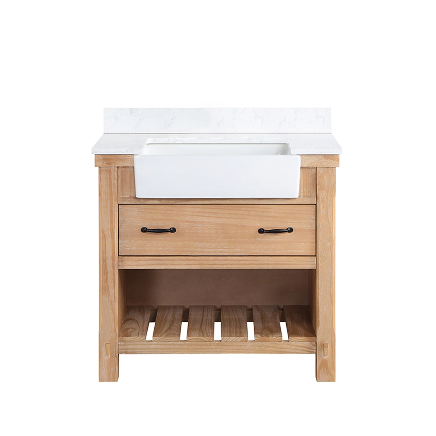 Miseno MV-NM-701636 Villareal 36″ – Weathered Pine / White