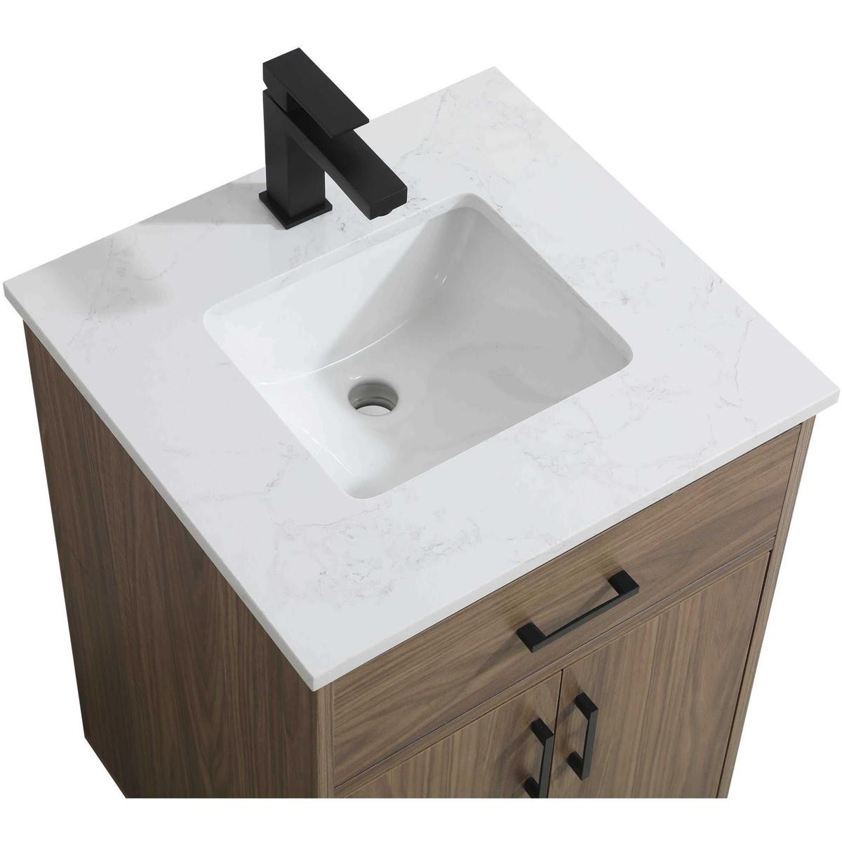 Elegant Lighting VF25020WB Chandler Vanity Walnut Brown