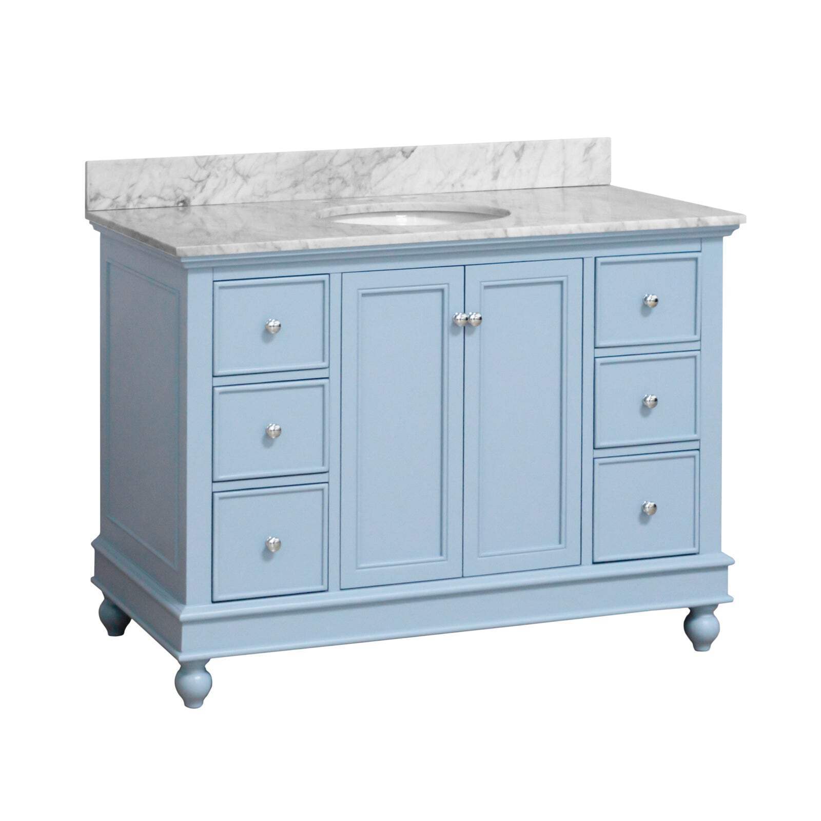 Bella 48-inch Vanity with Carrara Marble Top