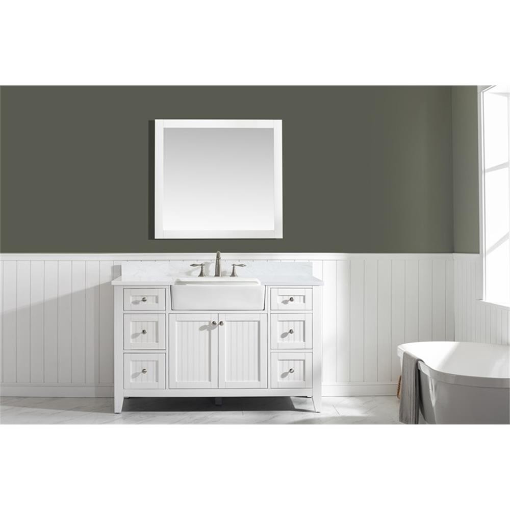 Design Element Burbank 54″ Single Vanity in White
