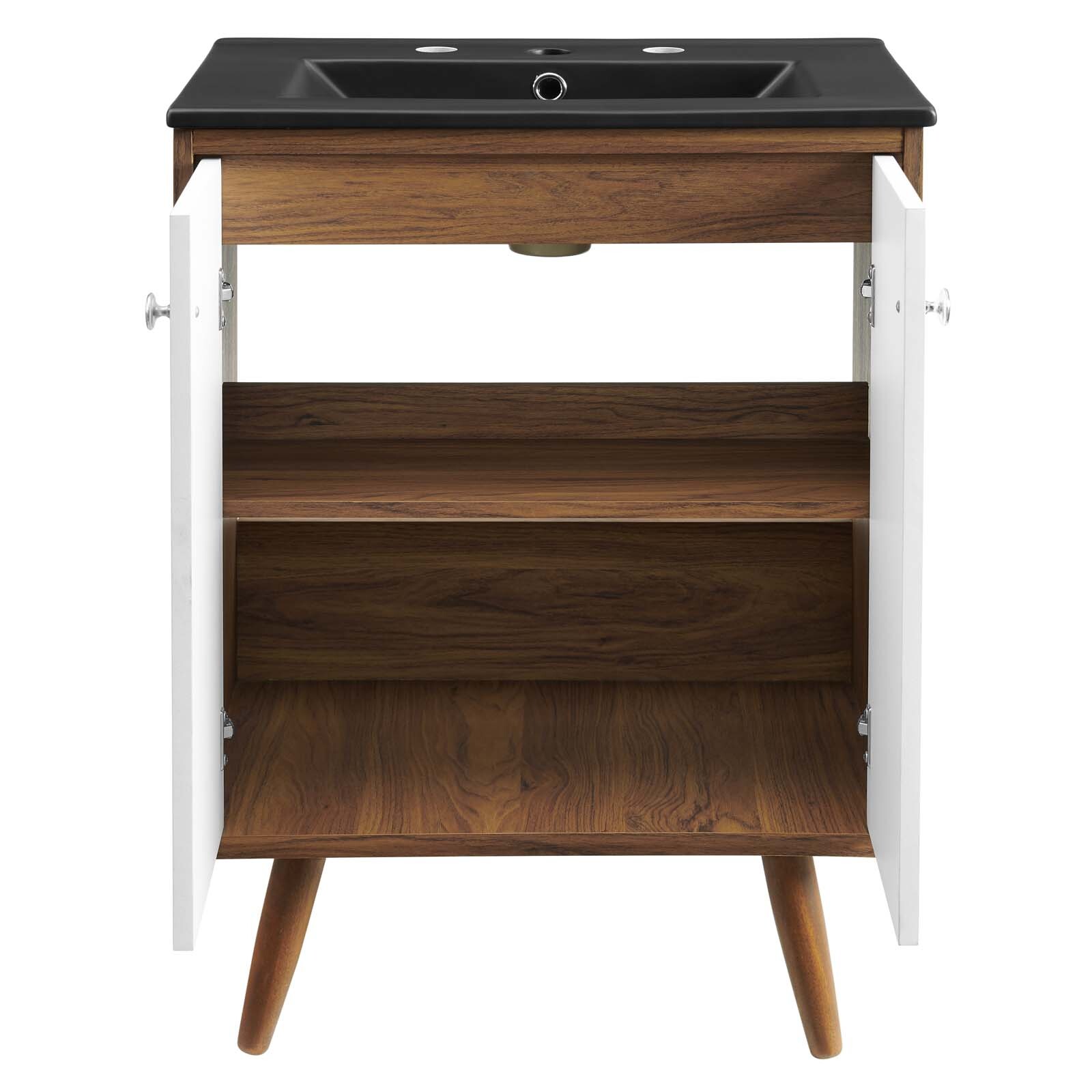 Modway Transmit 24″ Bathroom Vanity In White Black