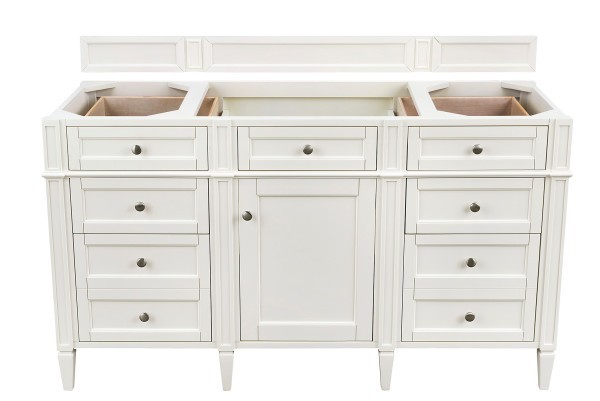 60″ James Martin Brittany 655-V60S-BW-3CSP Vanity Charcoal Soapstone Top