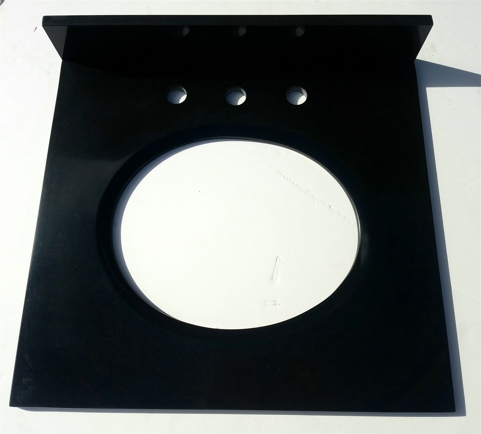 Suneli Madeli 24×22″ Torino Black Granite Bathroom Vanity Top w/ backsplash $689
